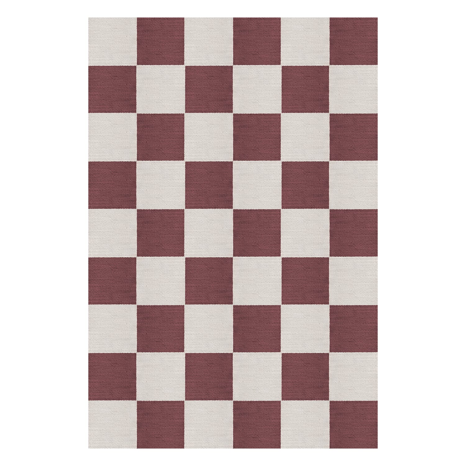 Gulvteppe Chess Burgundy - Hovedbilde