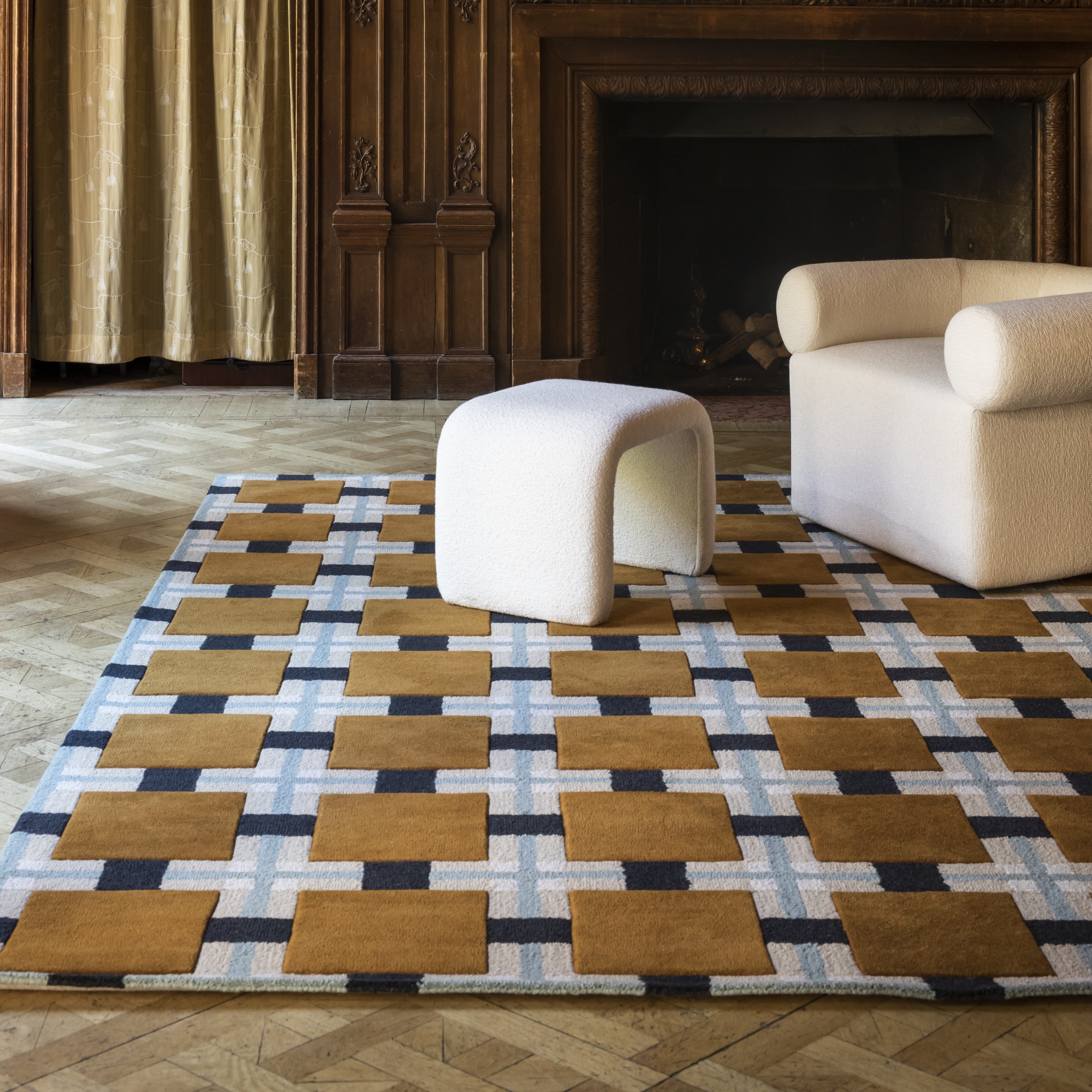 Gulvteppe Evelina Ochre Fields - Hovedbilde