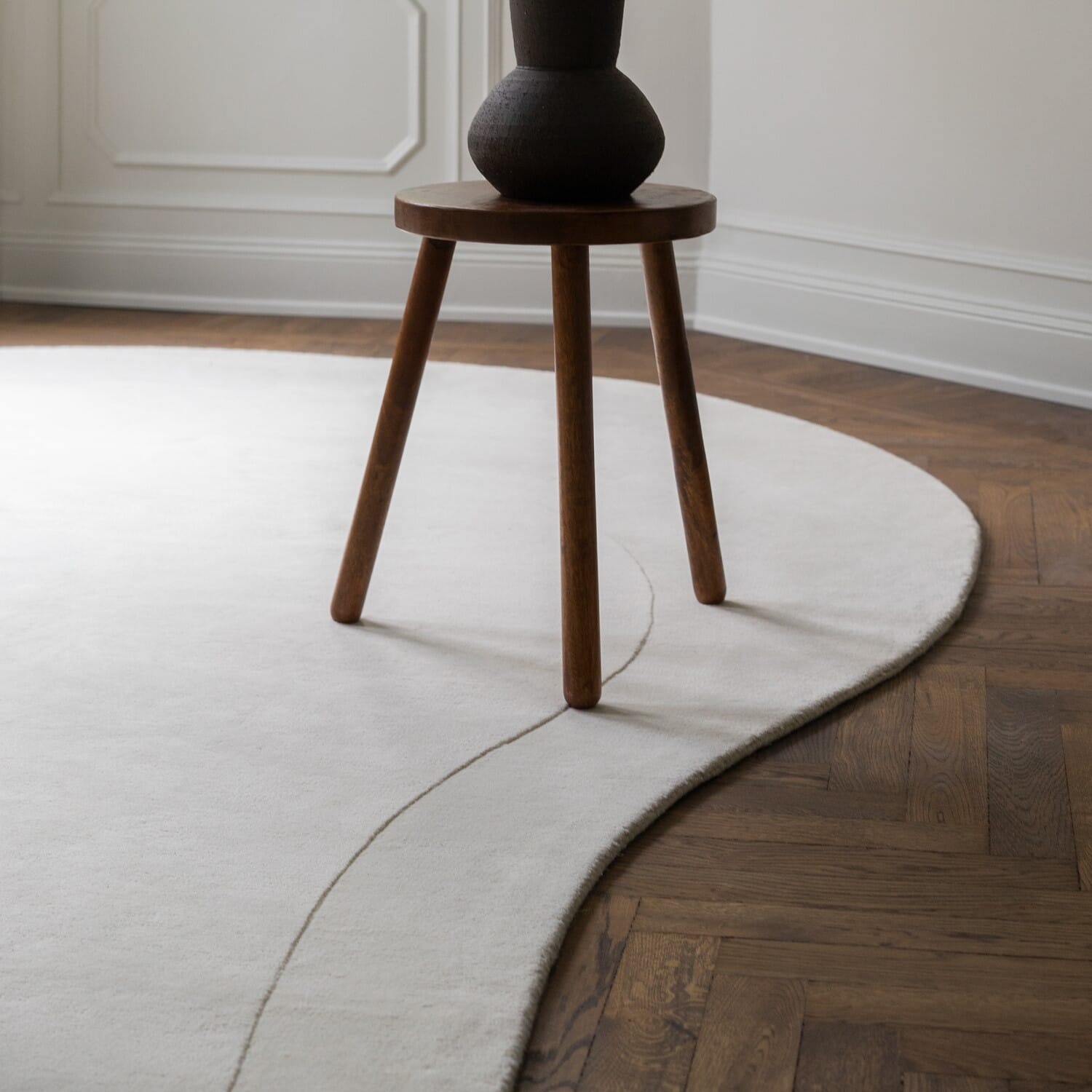 Gulvteppe Residue Bone White - Bilde 5