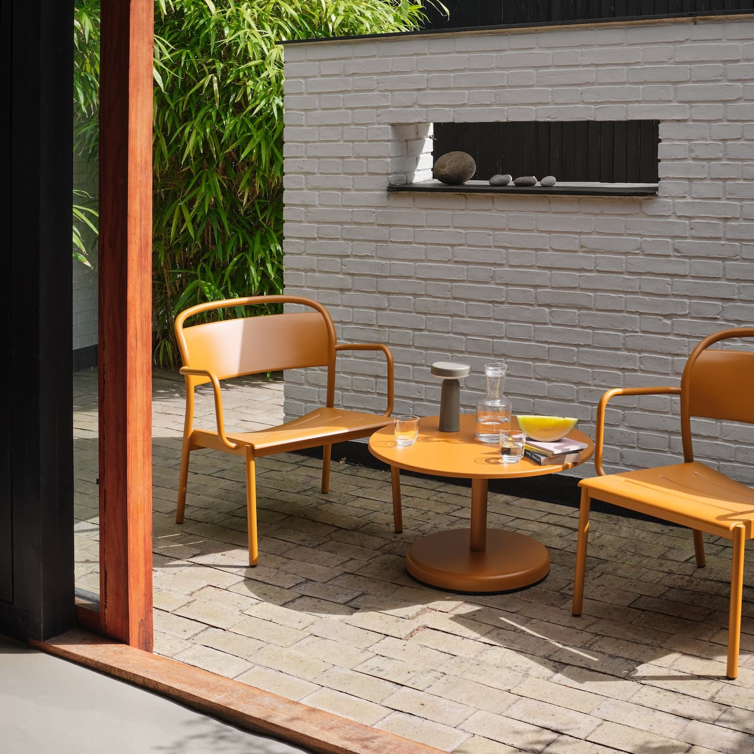 Utendørs Loungebord Linear Ø70