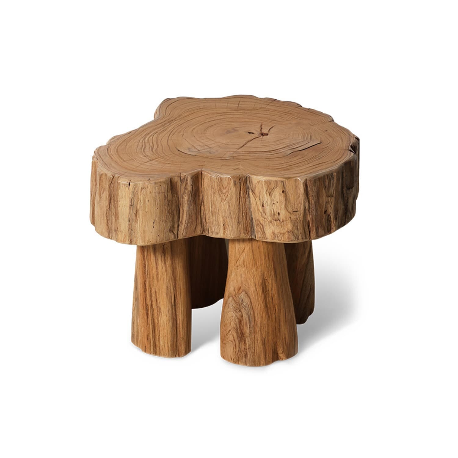 Log wooden stool - Bilde 2