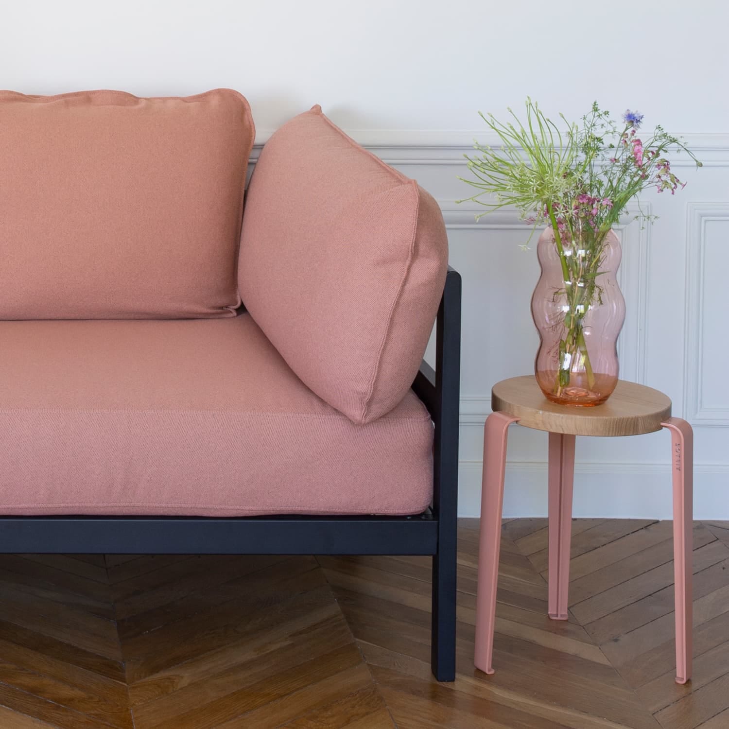 Stol Lou Oak/Ash Pink - Bilde 5