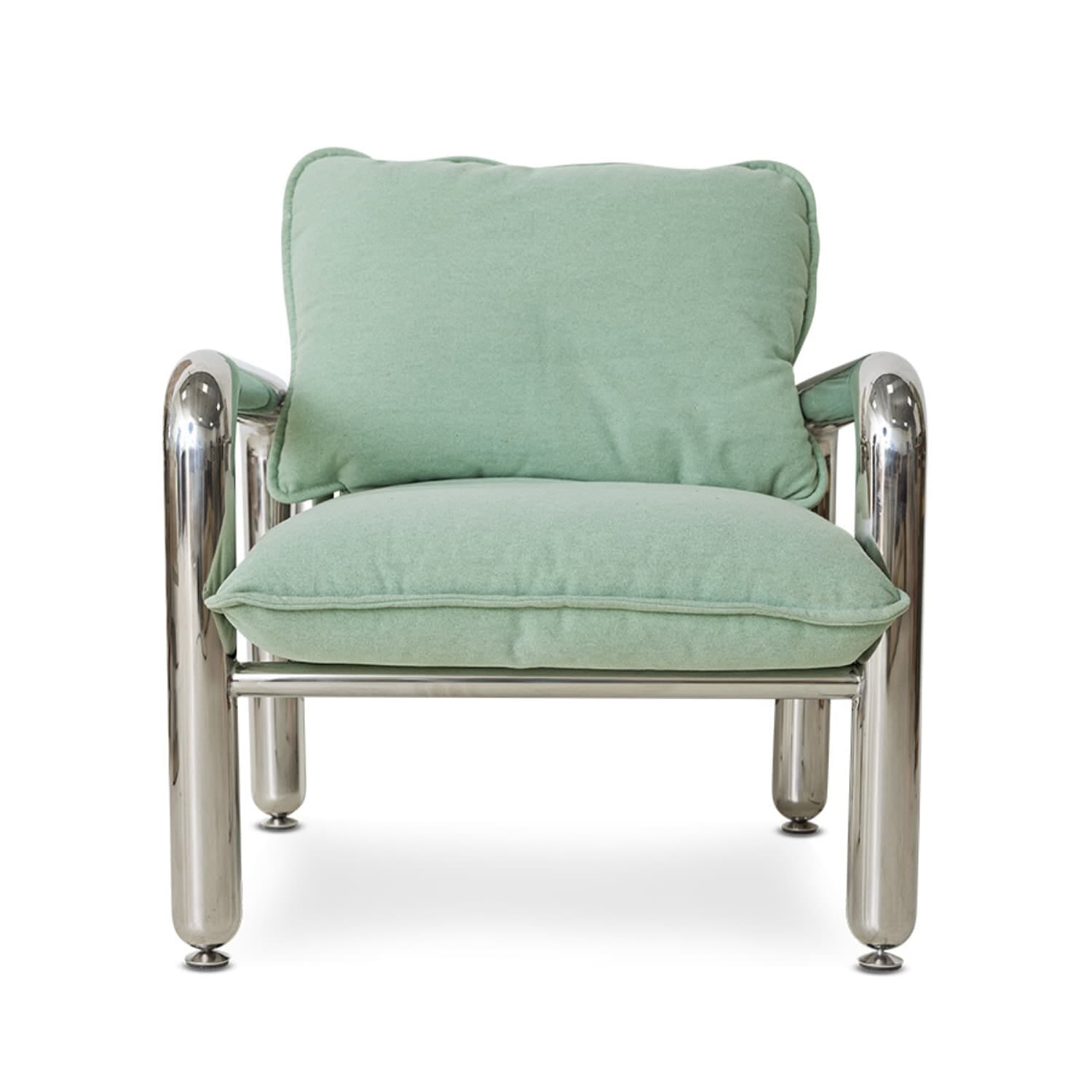Loungestol Chrome Canvas Mint