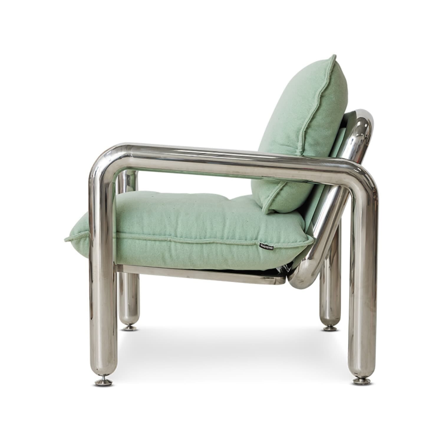 Loungestol Chrome Canvas Mint