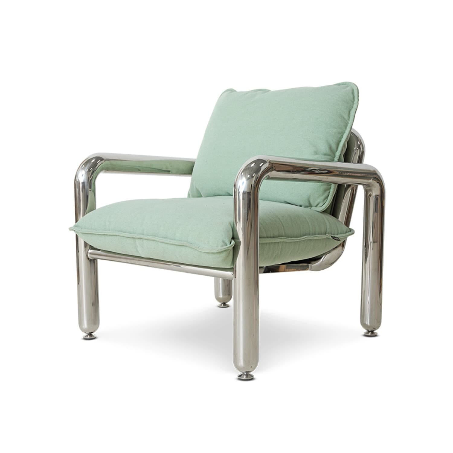 Loungestol Chrome Canvas Mint