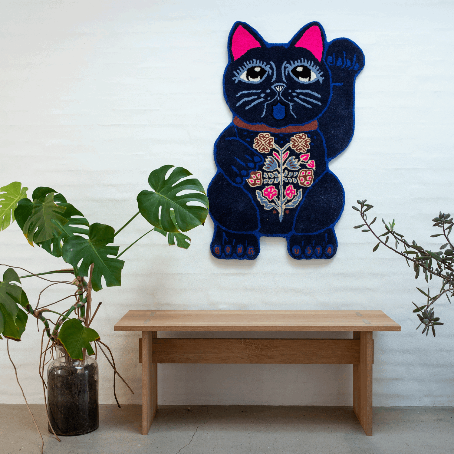 Lucky Teppe Blue 100x60cm - Hovedbilde