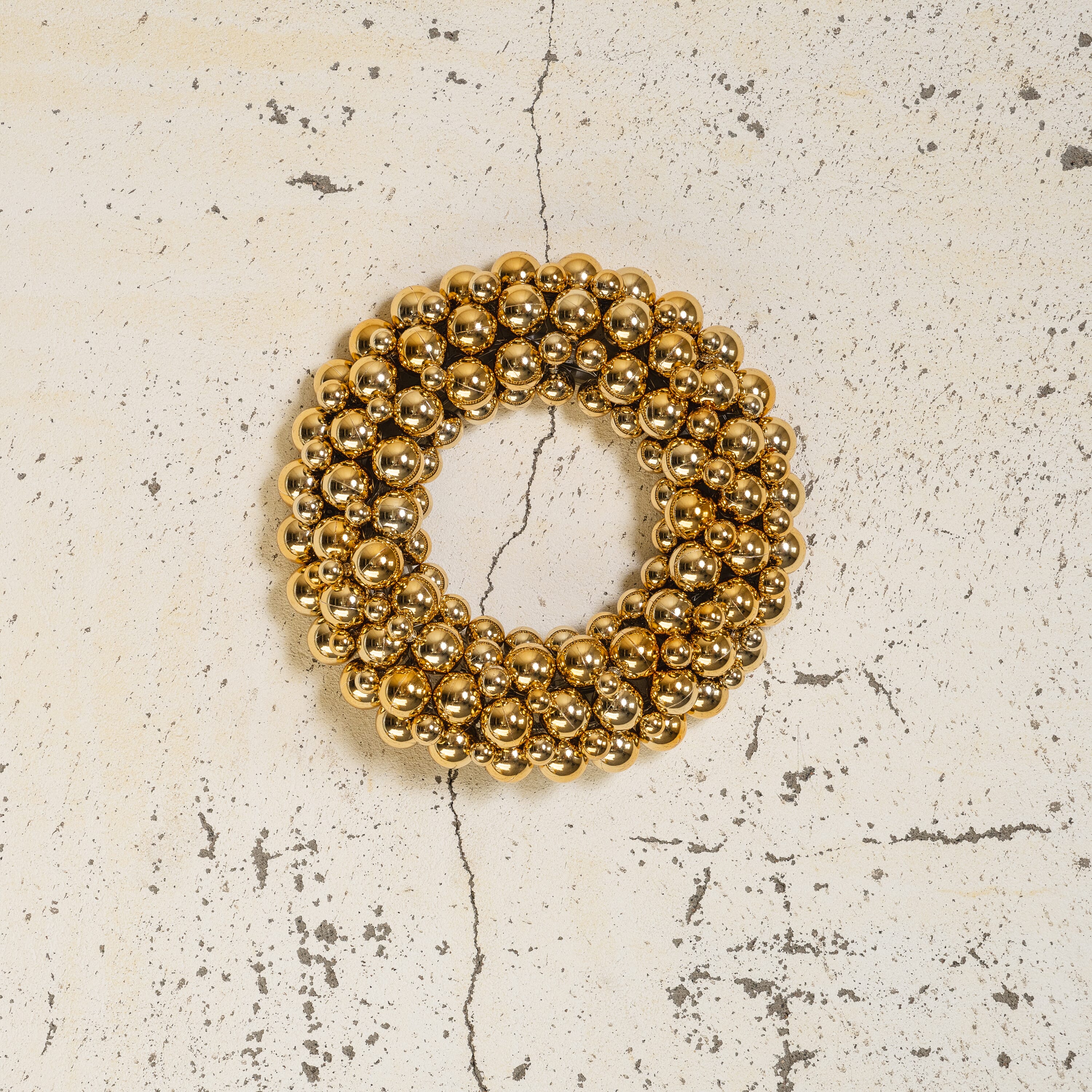 Krans Bubble Gold Ø:40 - Hovedbilde