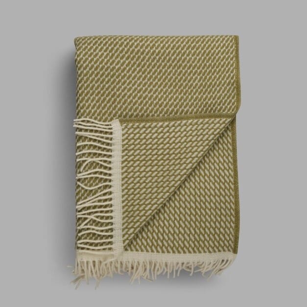 Ullpledd Mello Leaf Green - Hovedbilde