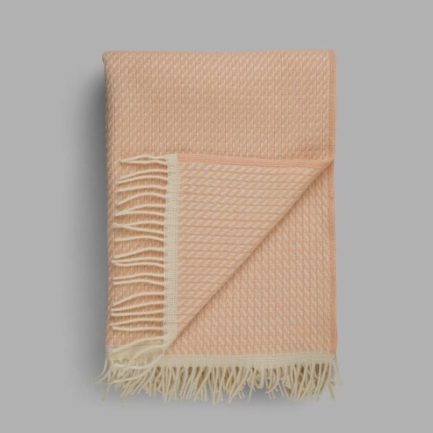 Ullpledd Mello Powder Pink - Hovedbilde