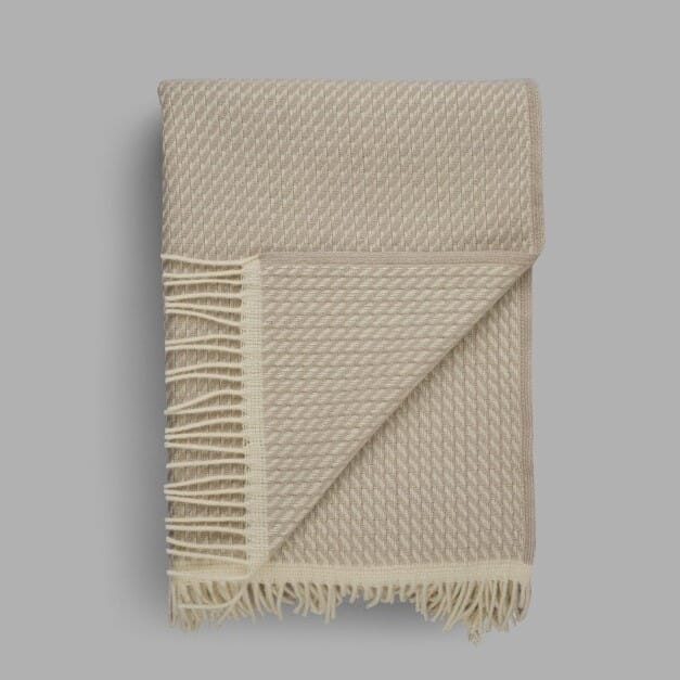 Ullpledd Mello Warm Grey - Hovedbilde