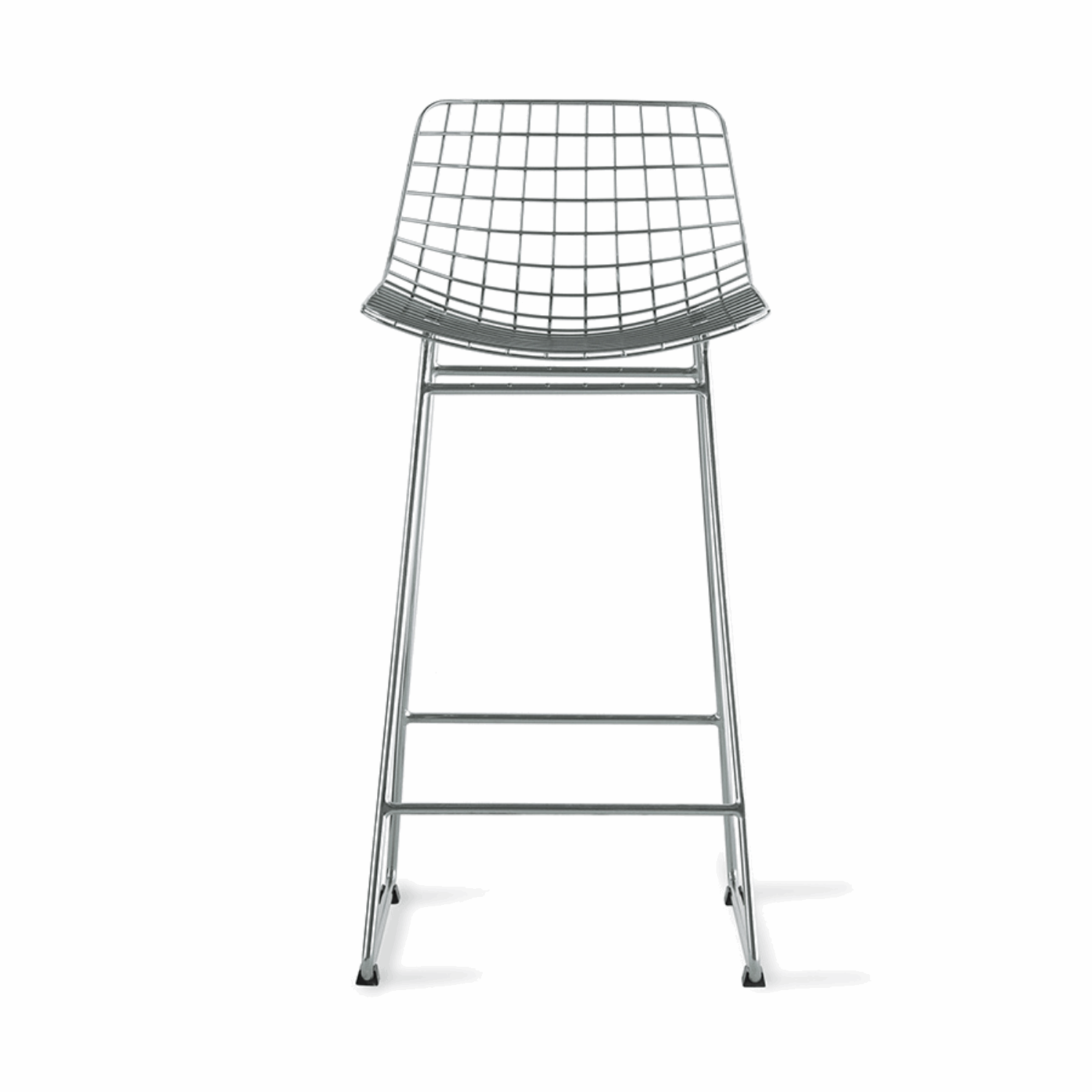 Metal wire bar stool silver - Bilde 2