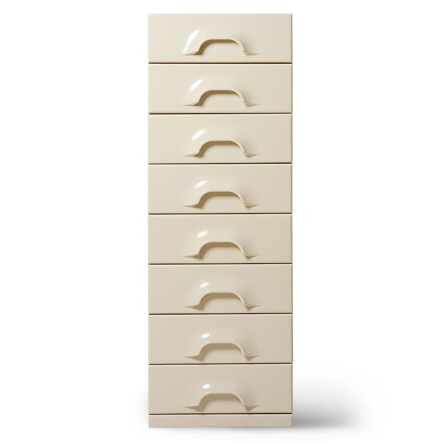 Chest of 8 drawers, cream - Hovedbilde