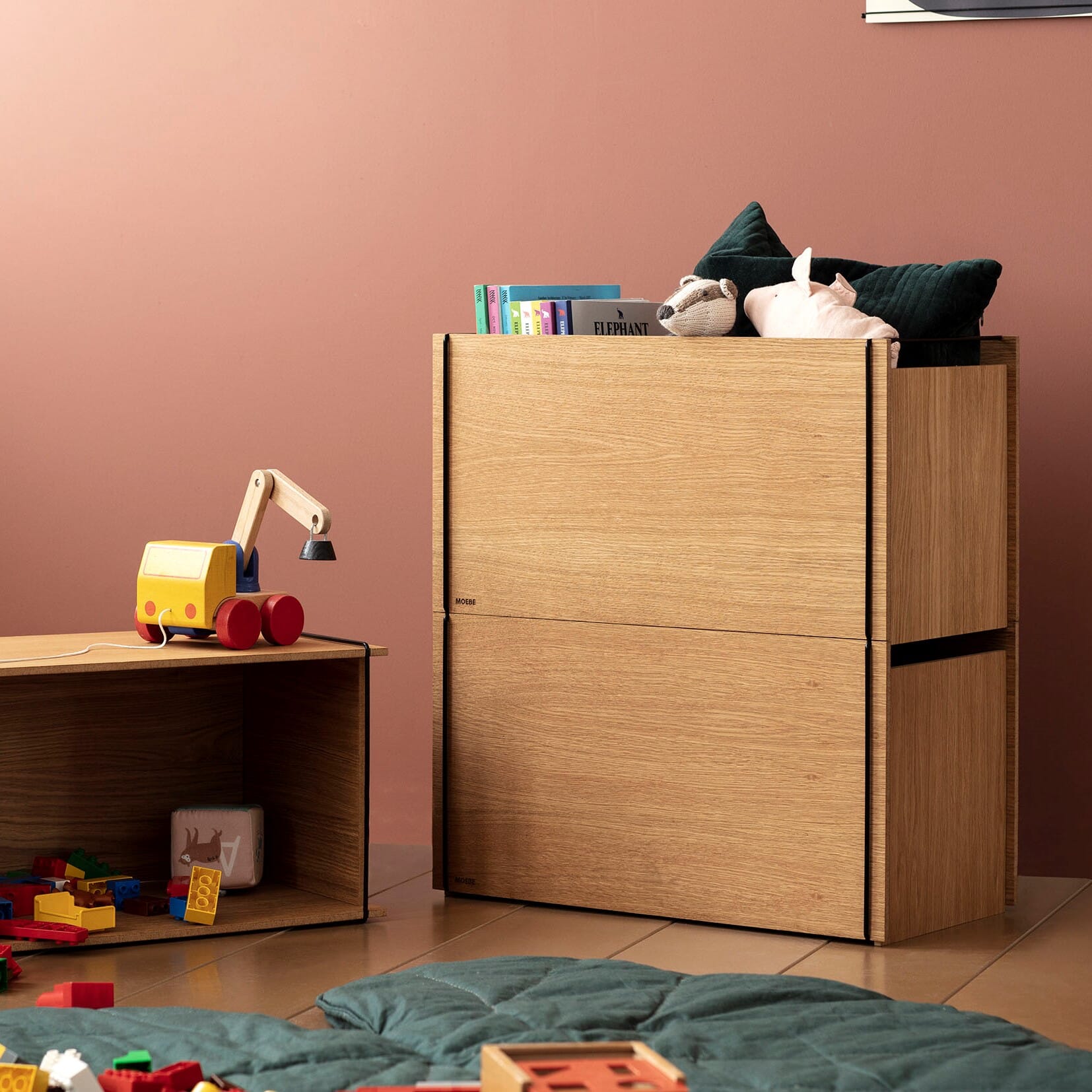 Storage Box Eik/Svart - Bilde 5