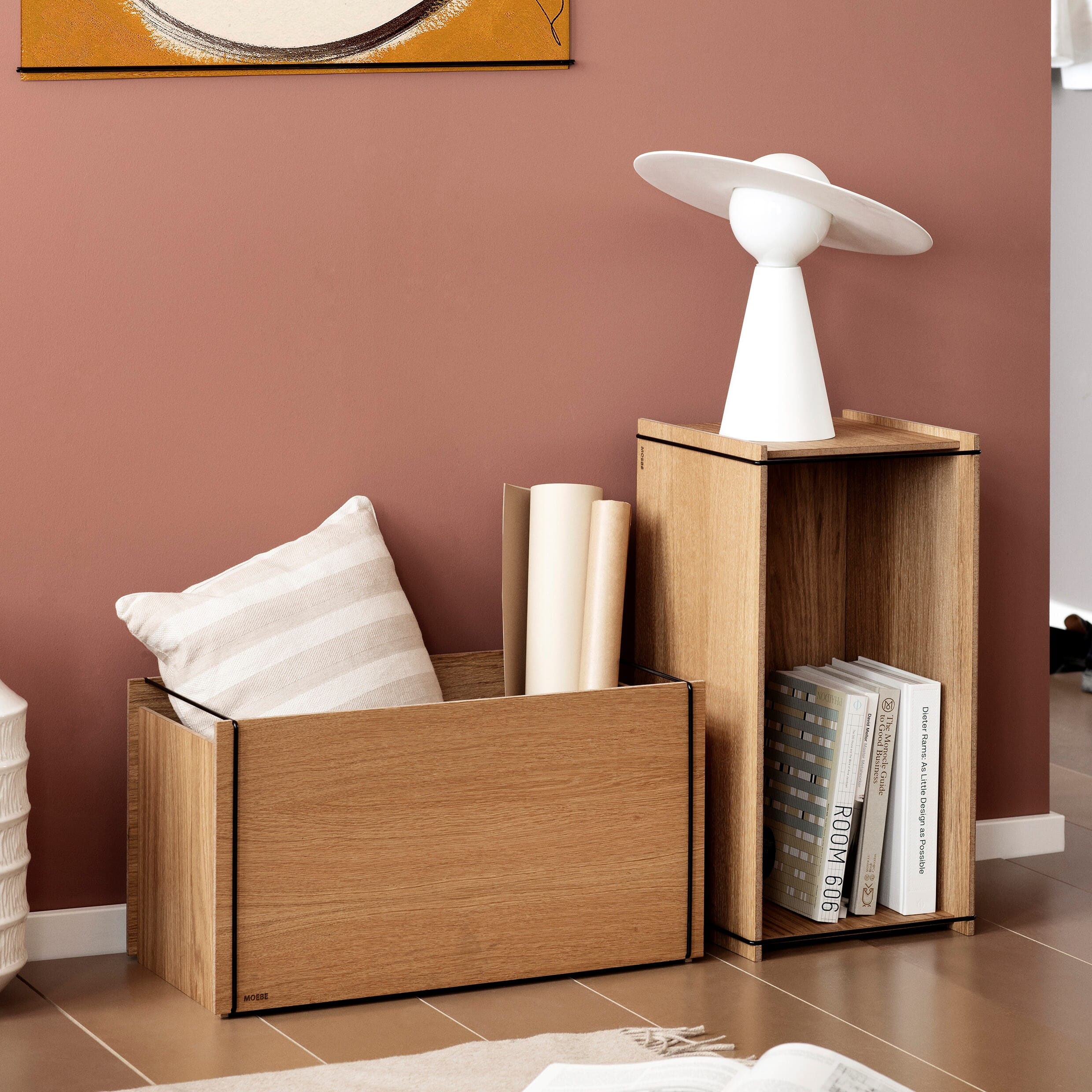 Storage Box Eik/Svart - Bilde 4