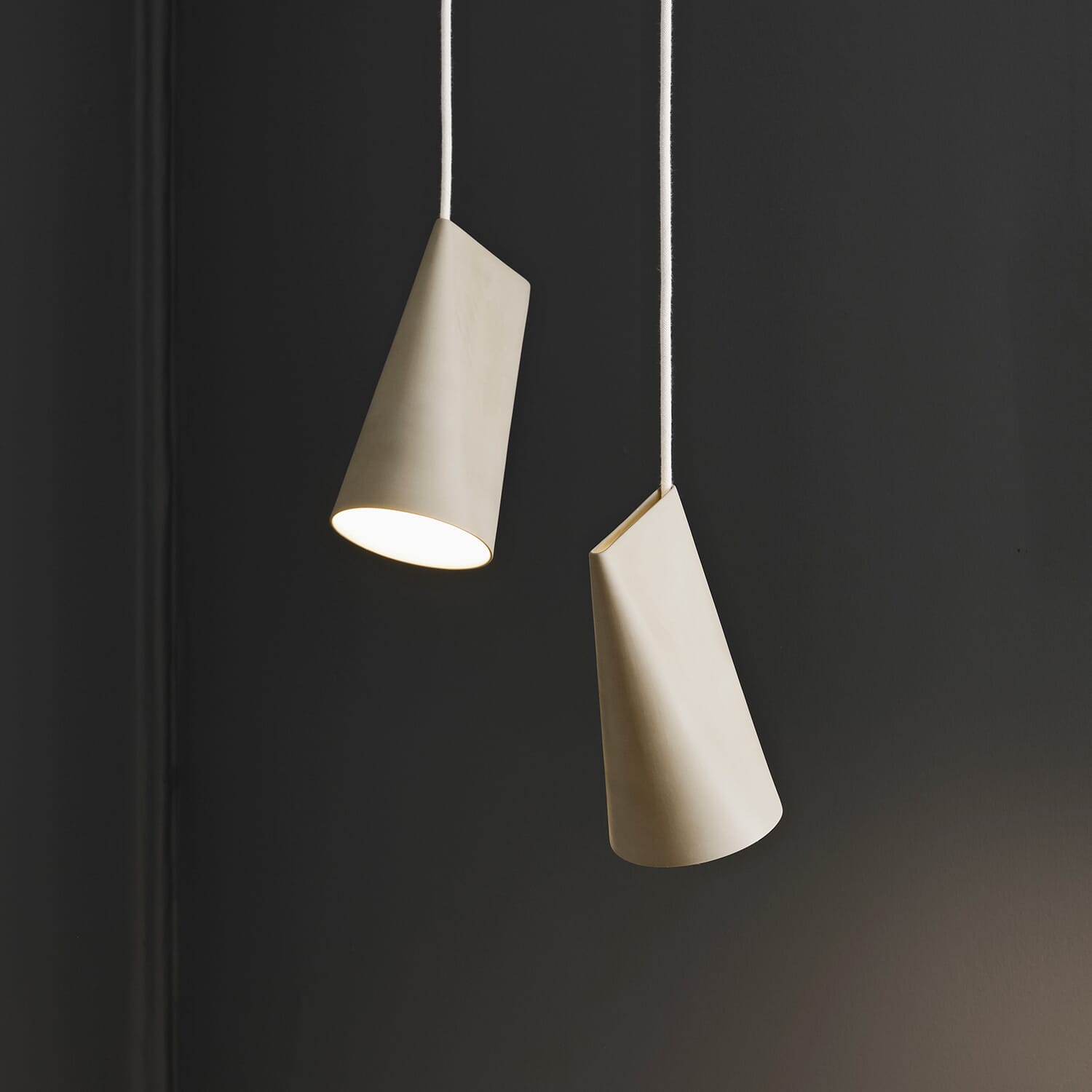Taklampe Keramikk Narrow Olive - Bilde 5