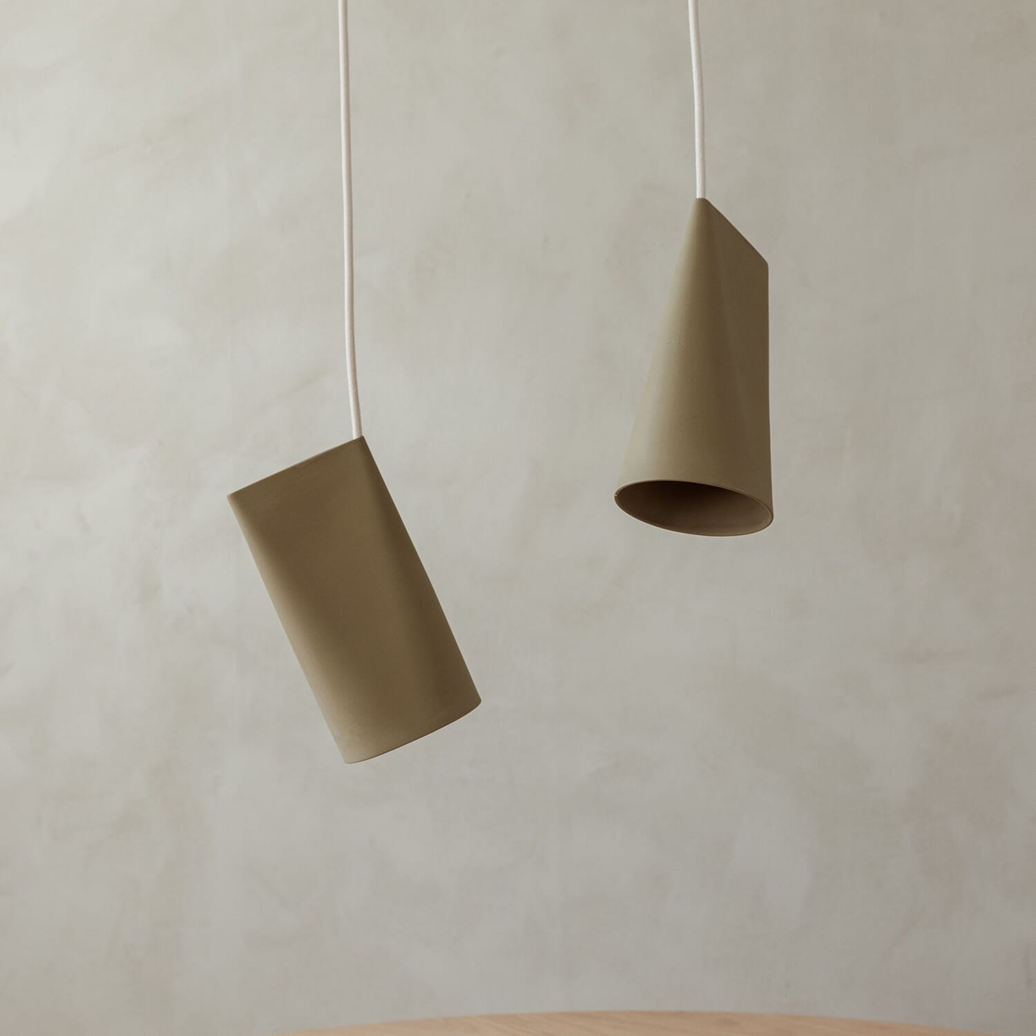 Taklampe Keramikk Narrow Olive - Hovedbilde