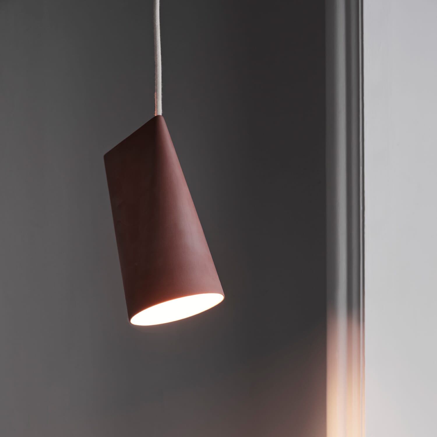 Taklampe Keramikk Narrow Terracotta - Bilde 6