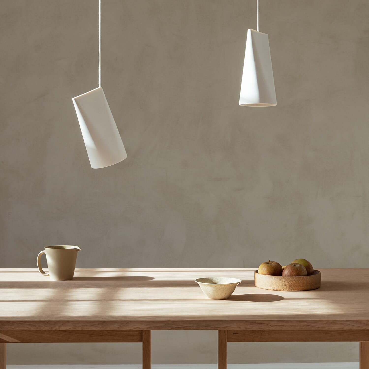 Taklampe Keramikk Narrow White - Bilde 16