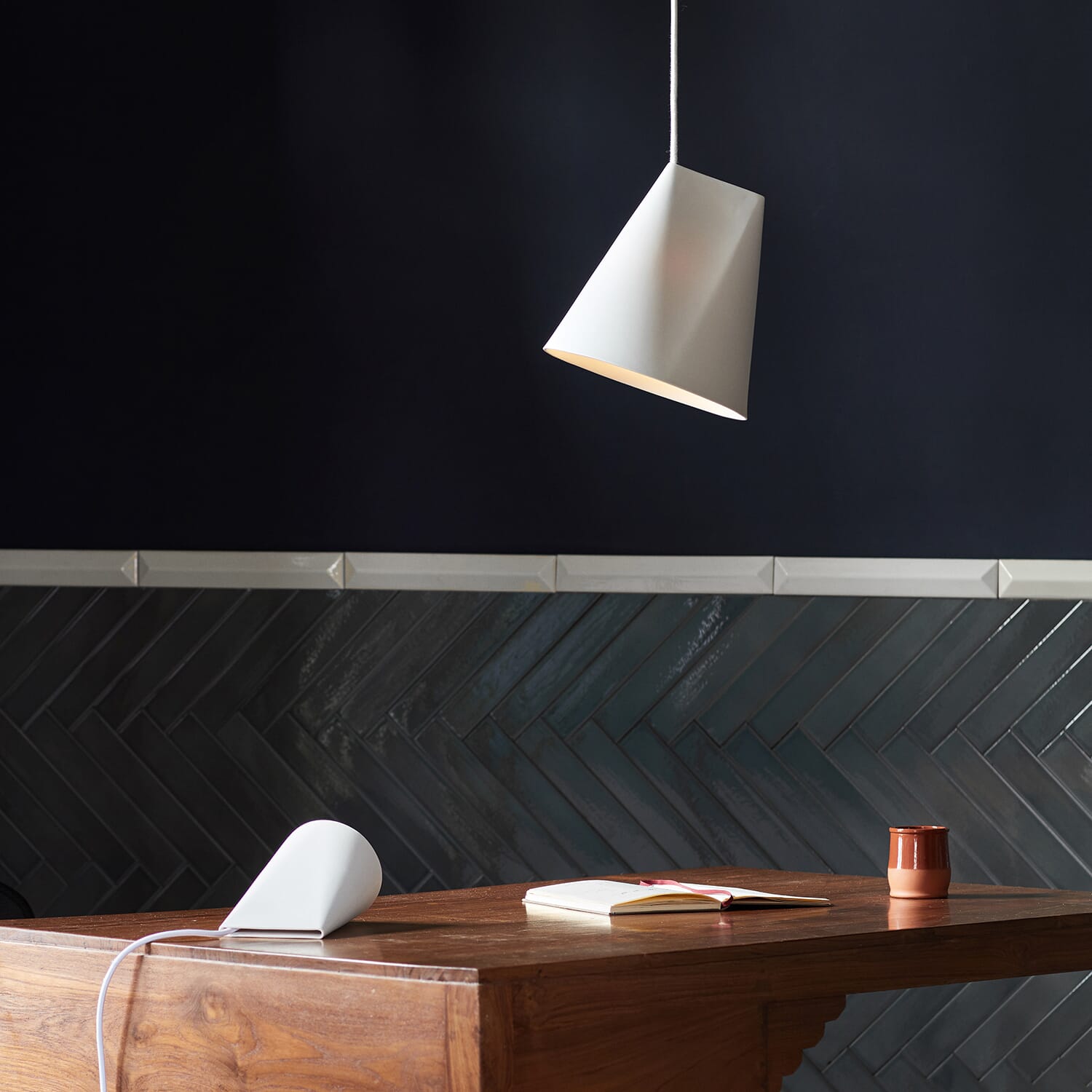 Taklampe Keramikk Wide White - Bilde 6