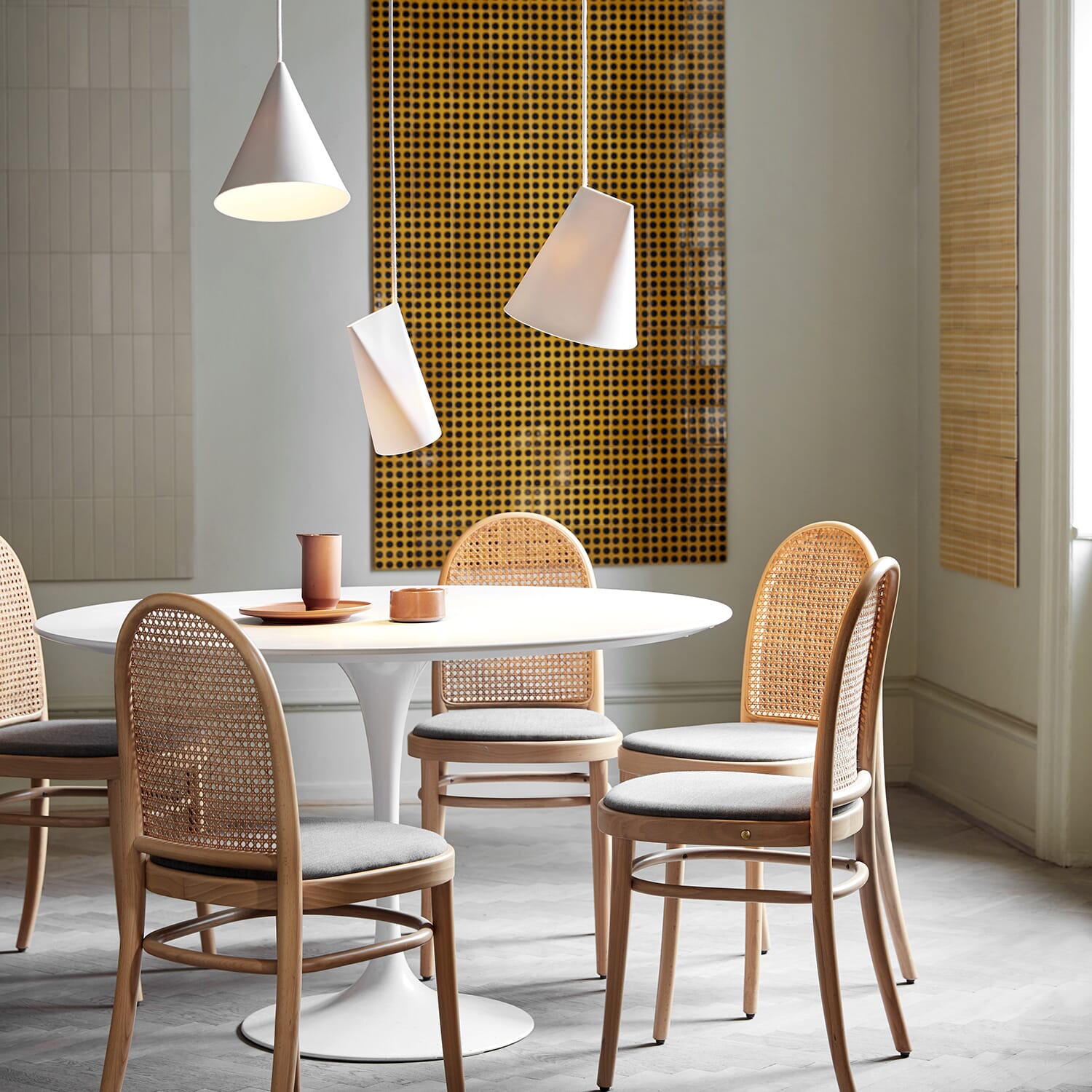 Taklampe Keramikk Wide White - Bilde 2