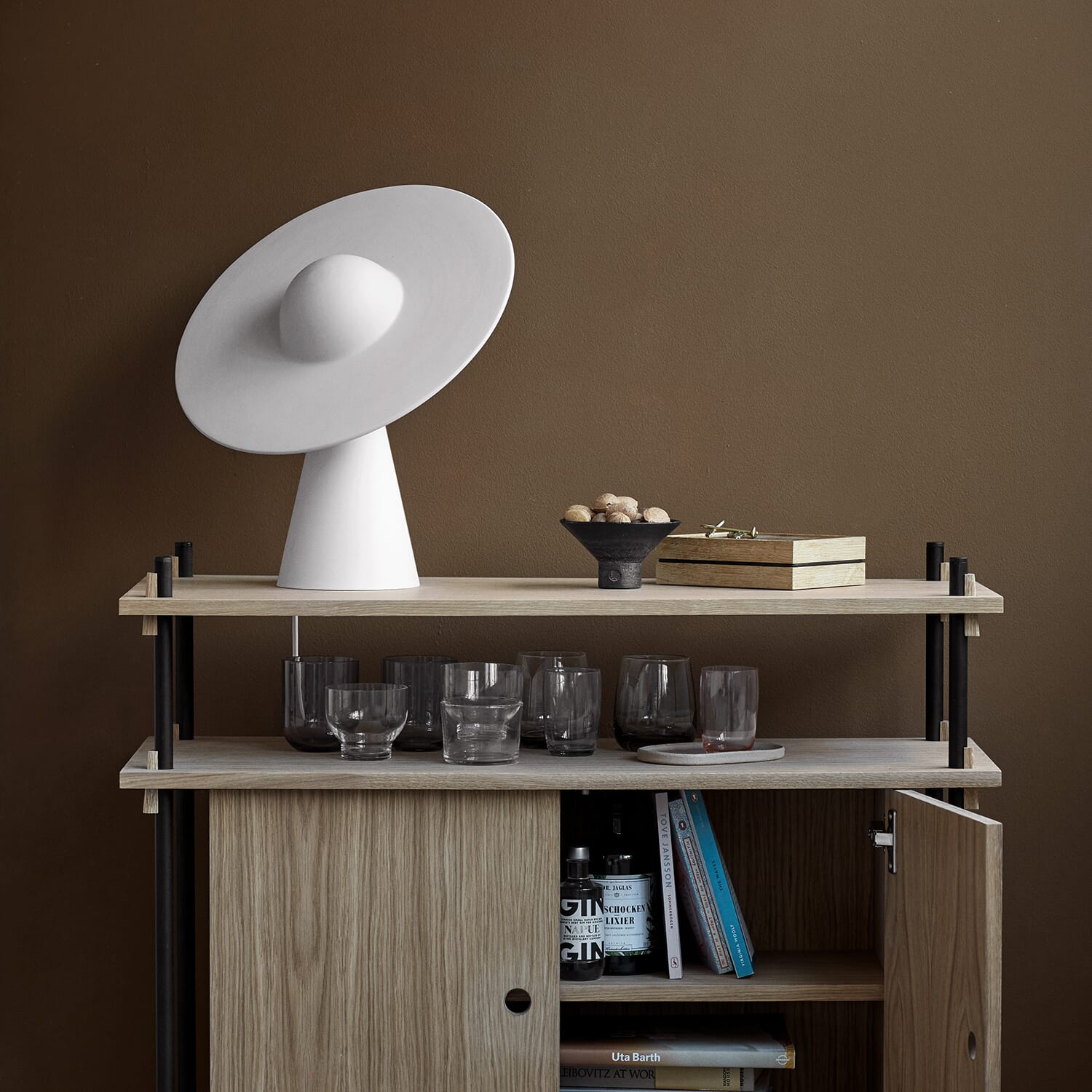 Bordlampe Keramikk Hvit - Bilde 8