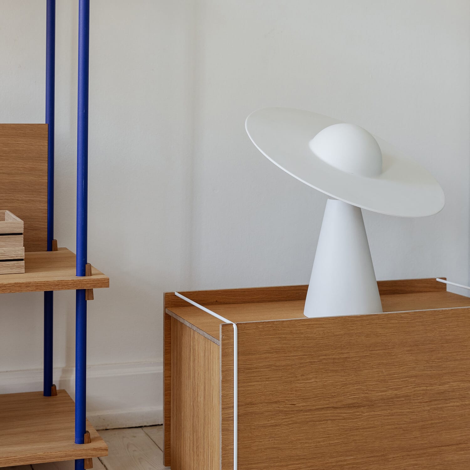 Bordlampe Keramikk Hvit - Bilde 12