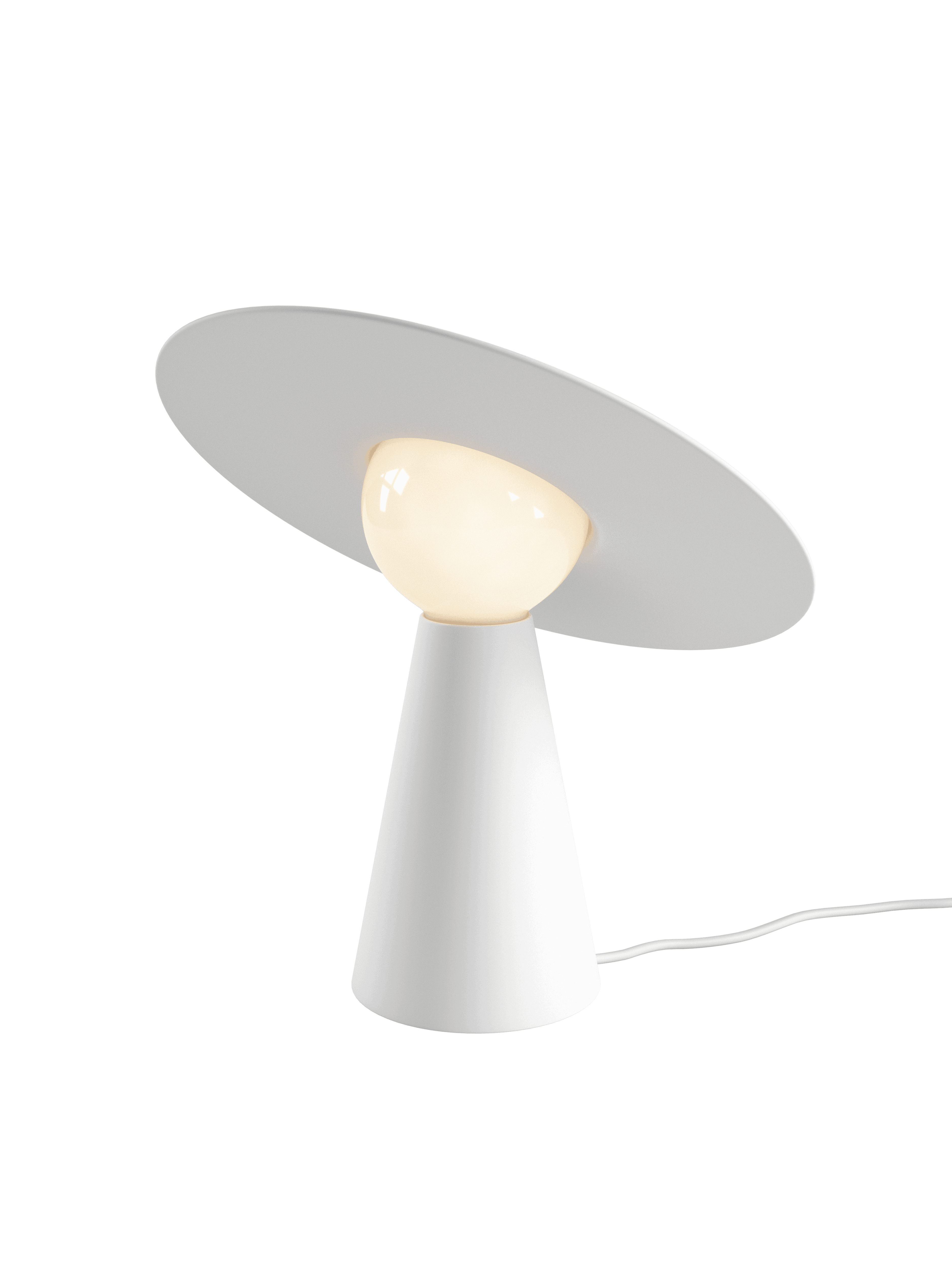 Bordlampe Keramikk Hvit - Bilde 17