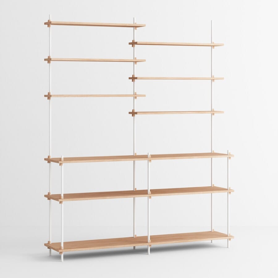 Moebe Hylle 200x163 Oak/White