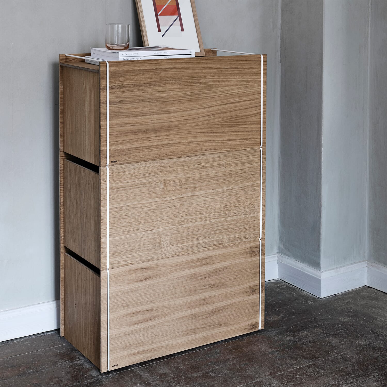 Storage Box Eik/Hvit - Bilde 5