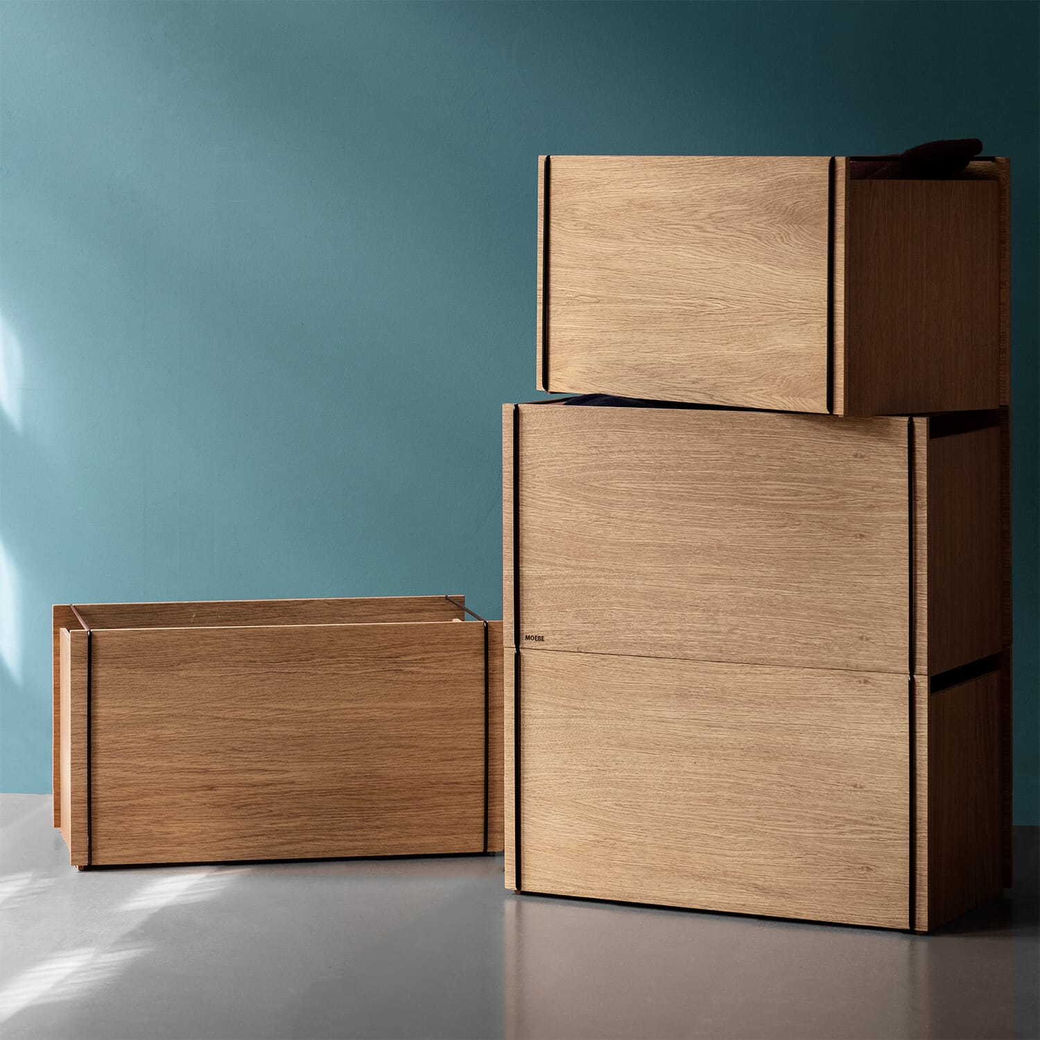 Storage Box Eik/Svart - Bilde 3