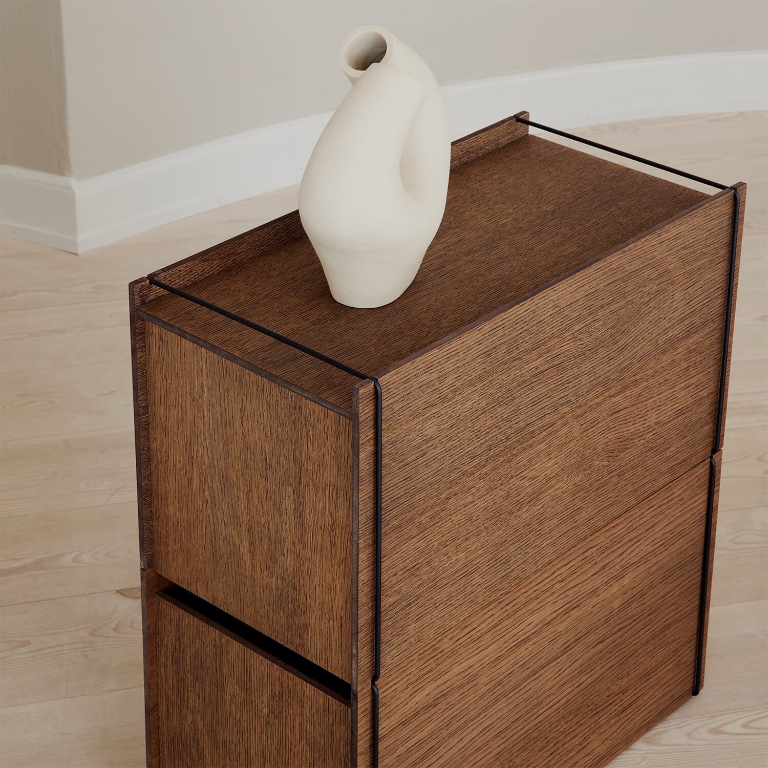 Storage Box Røkt Eik/Sort - Bilde 6