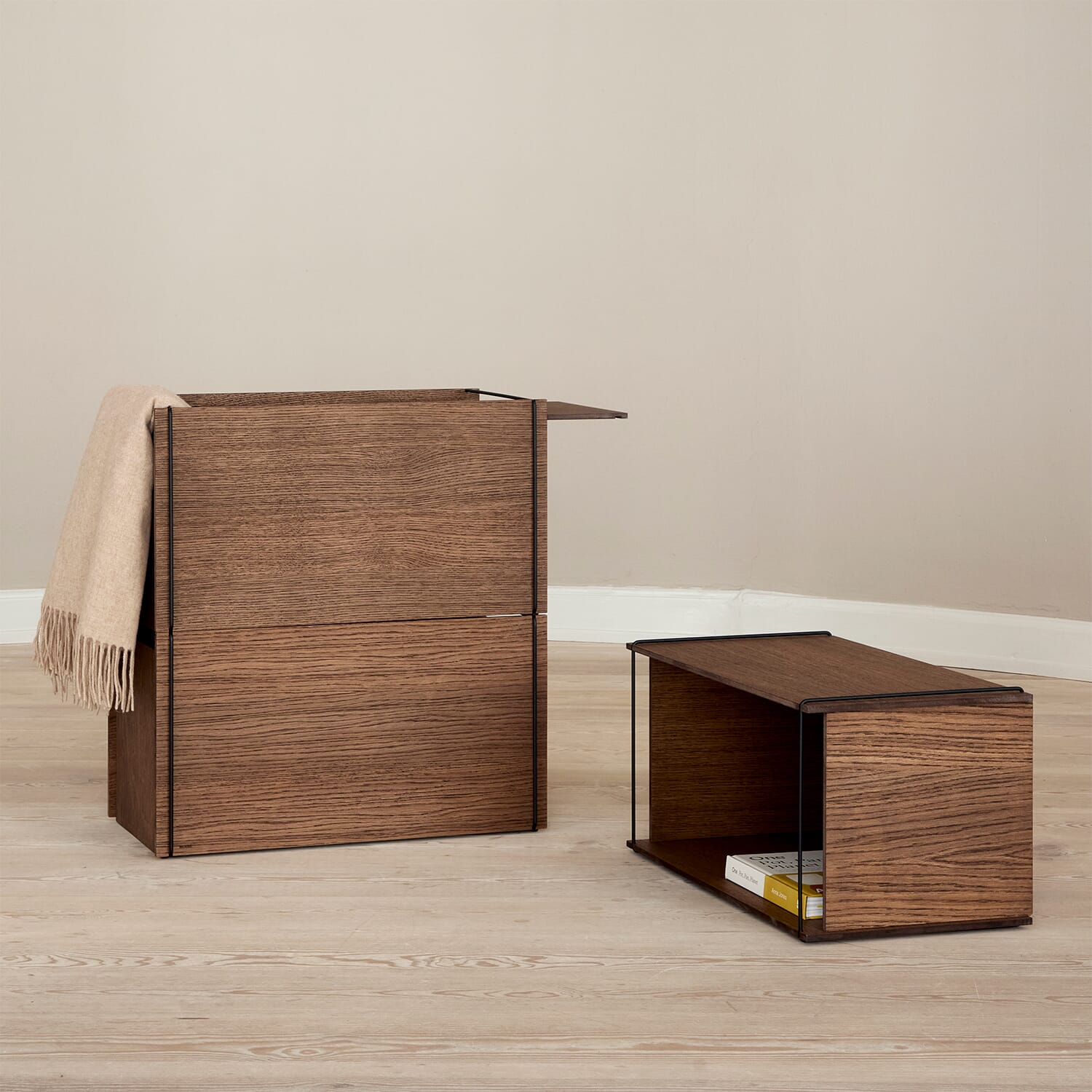 Storage Box Røkt Eik/Sort - Bilde 7