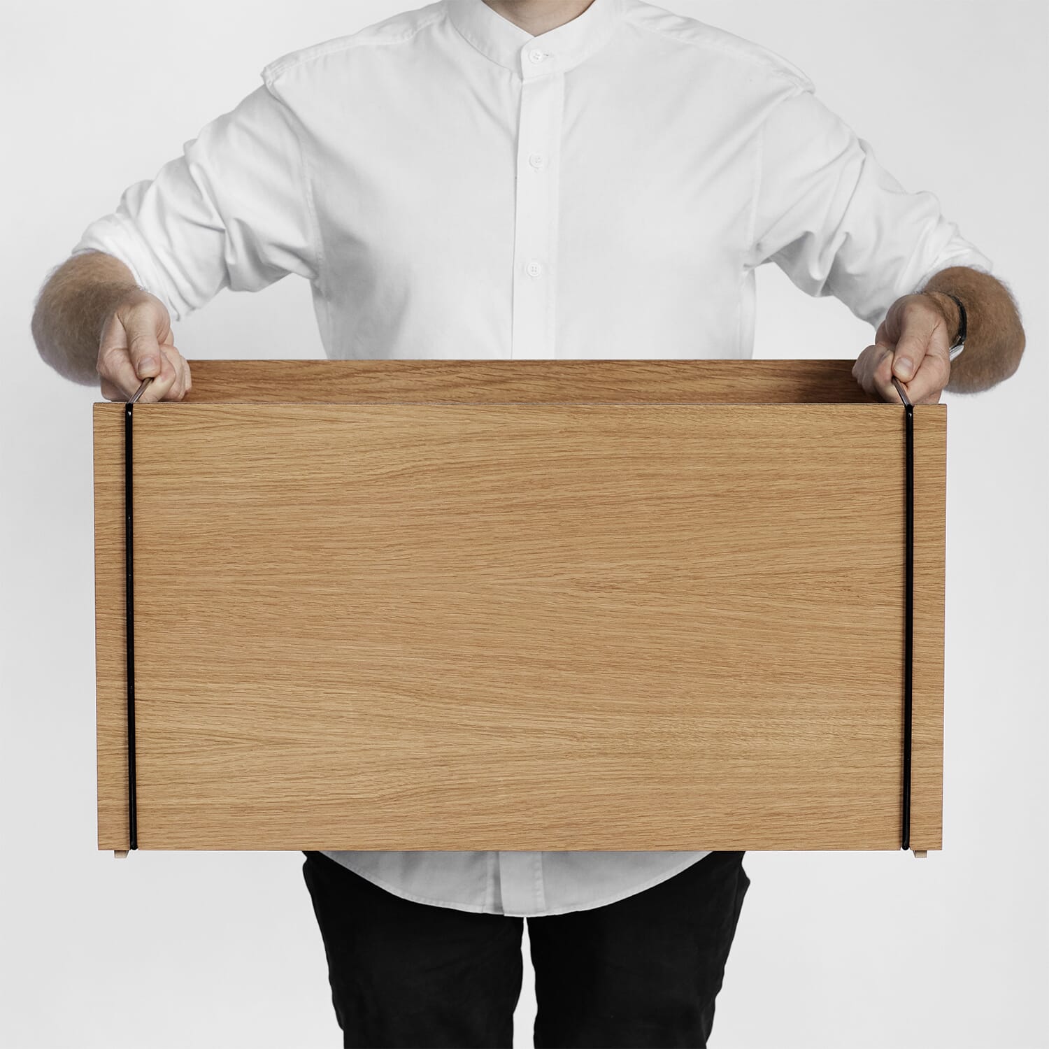 Storage Box Eik/Svart - Bilde 8