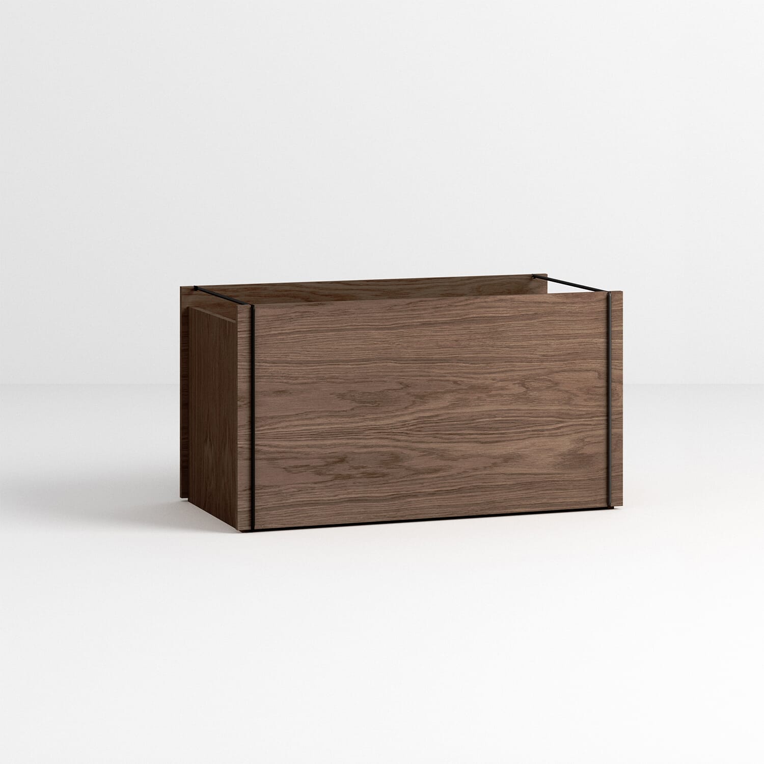 Storage Box Røkt Eik/Sort - Bilde 2