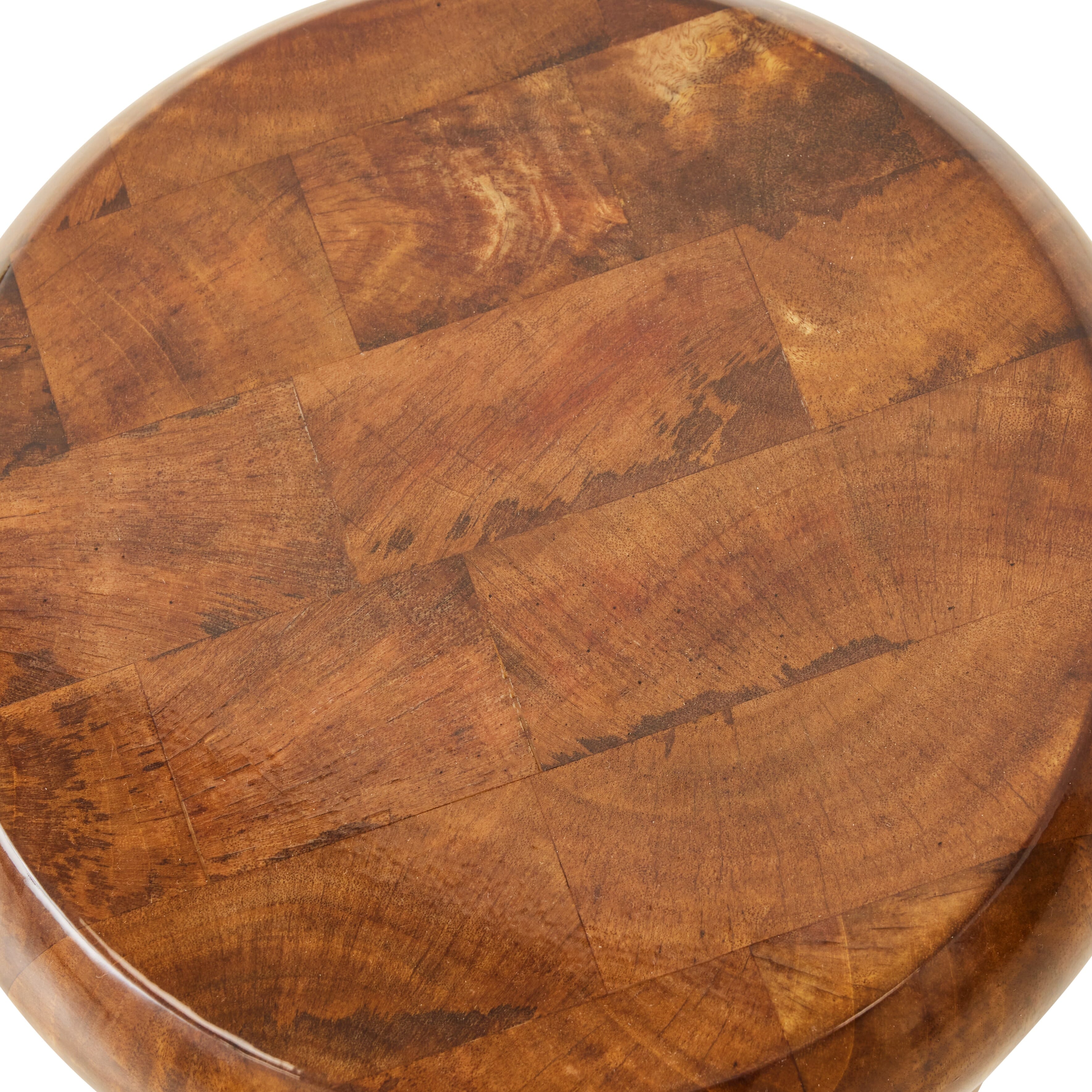 Wooden stool chestnut - Bilde 7