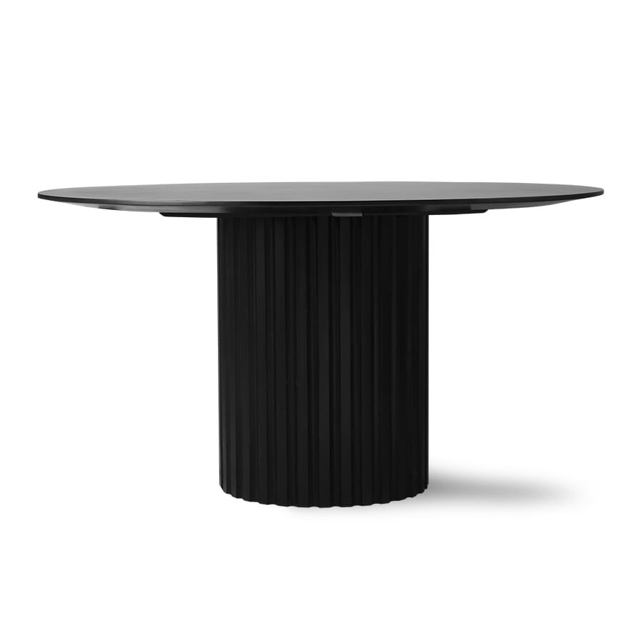 Pillar dining table round black - Hovedbilde