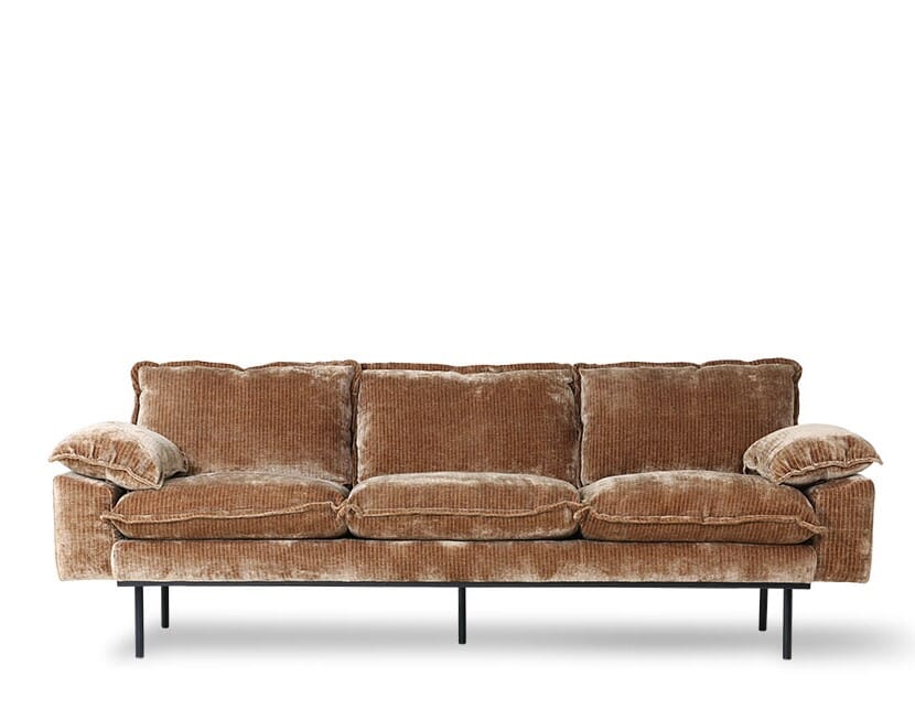 Sofa Retro Aged Gold 3 seter - Hovedbilde