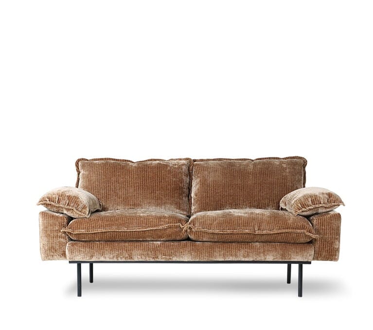 Sofa Retro Aged Gold 2 seter - Hovedbilde
