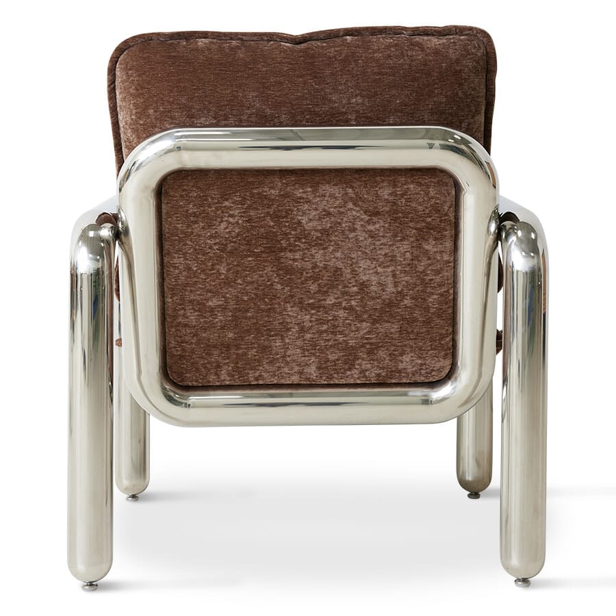 Lounge Stol Krom/Brown - Bilde 2