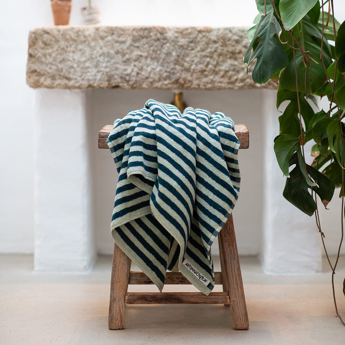 Badehåndkle Seafoam/Teal 70x140 - Bilde 3