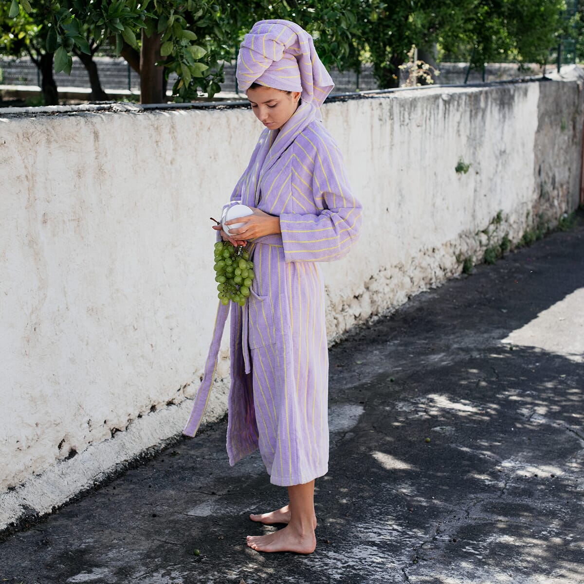 Morgenk†pe Lilac/Yellow - Hovedbilde