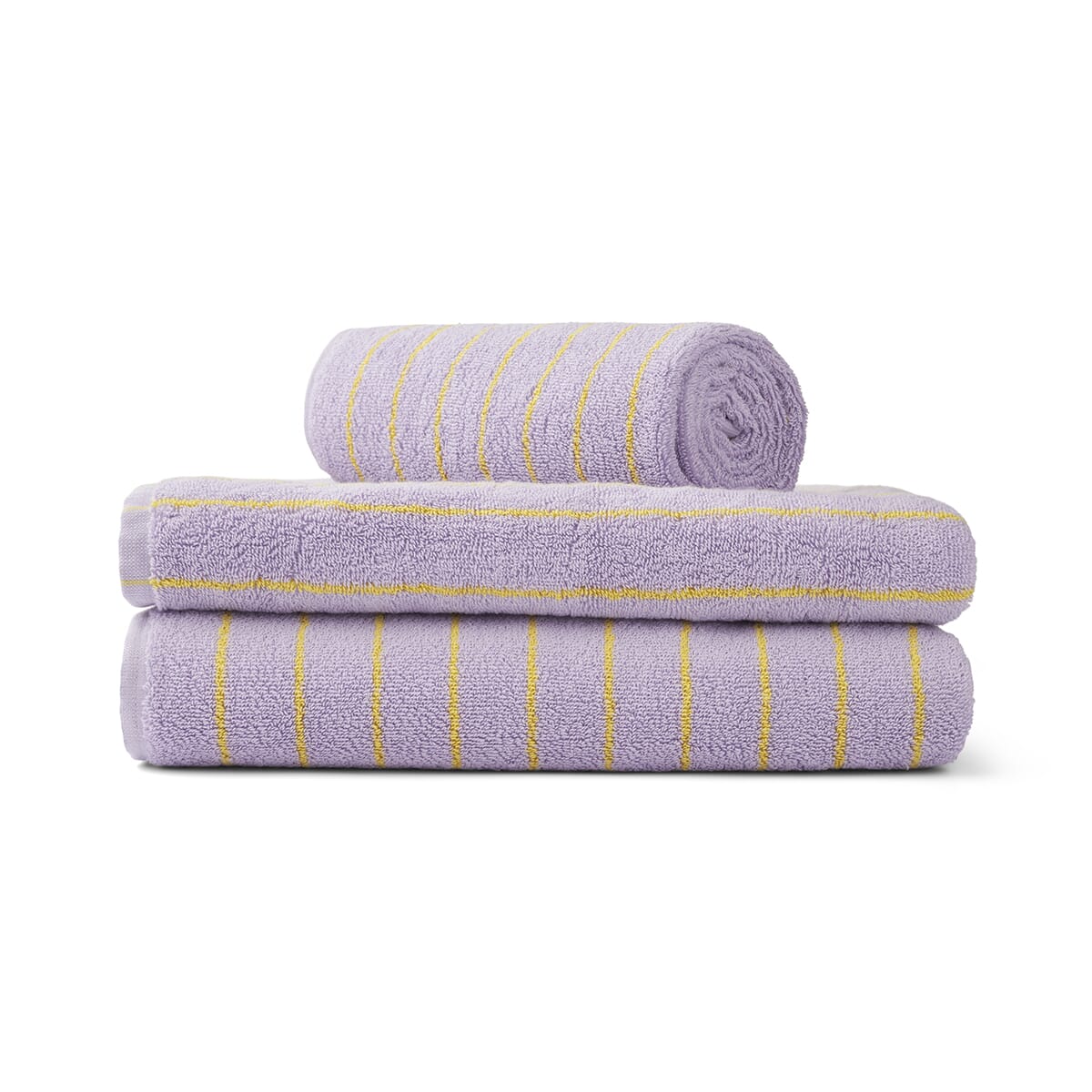 Badehåndkle Lilac/Yellow 70x140 - Hovedbilde