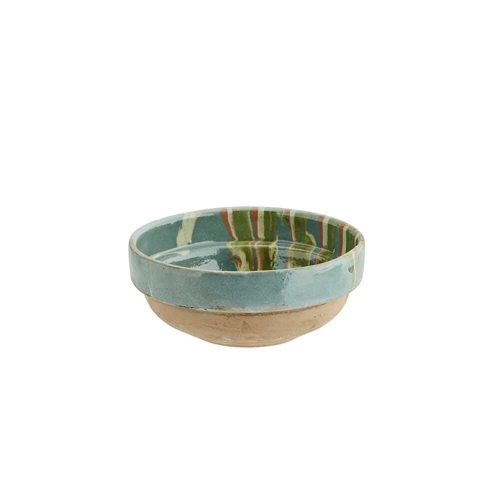 Håndmalt Skål Unika Blue, Green, Orange - Hovedbilde