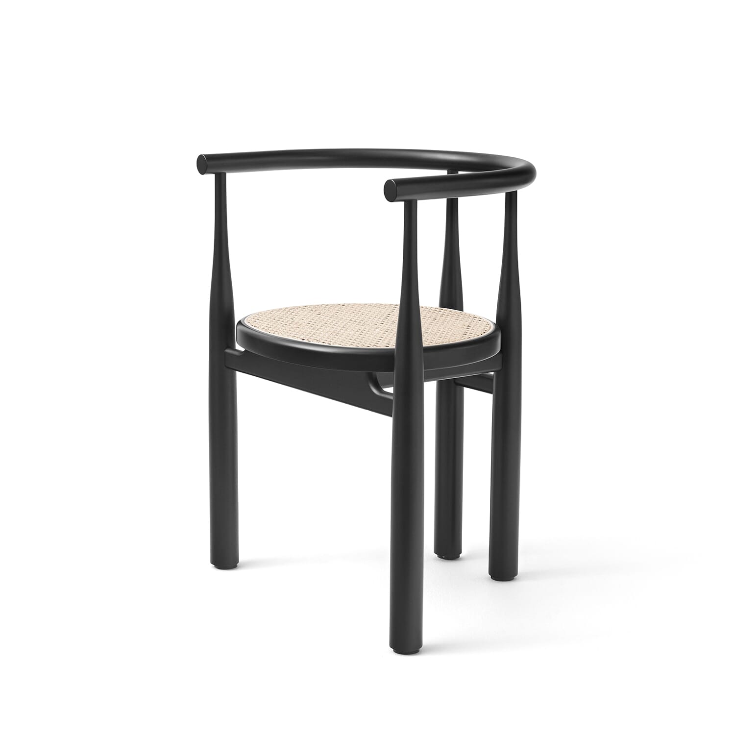 Bukowski Spisestol Sort Rattan - Bilde 7