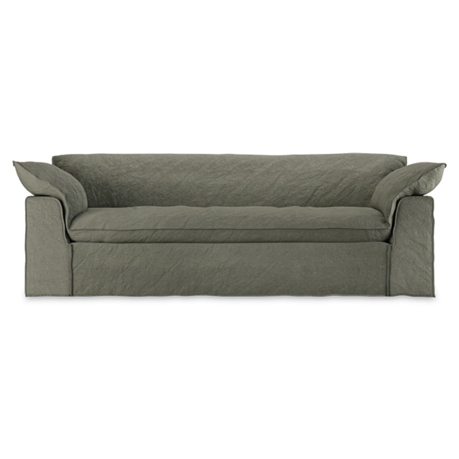 Nomad couch: 244cm, linen, army green - Hovedbilde