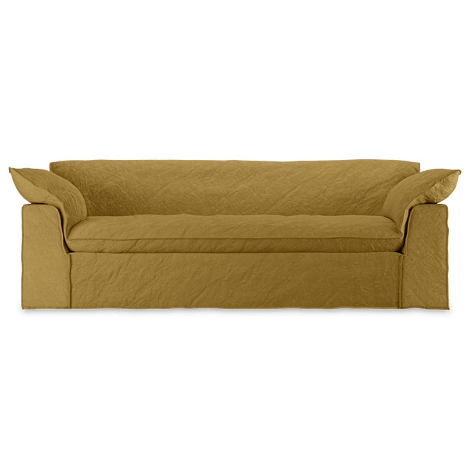 Nomad couch: 244cm, linen, burnt ochre - Hovedbilde