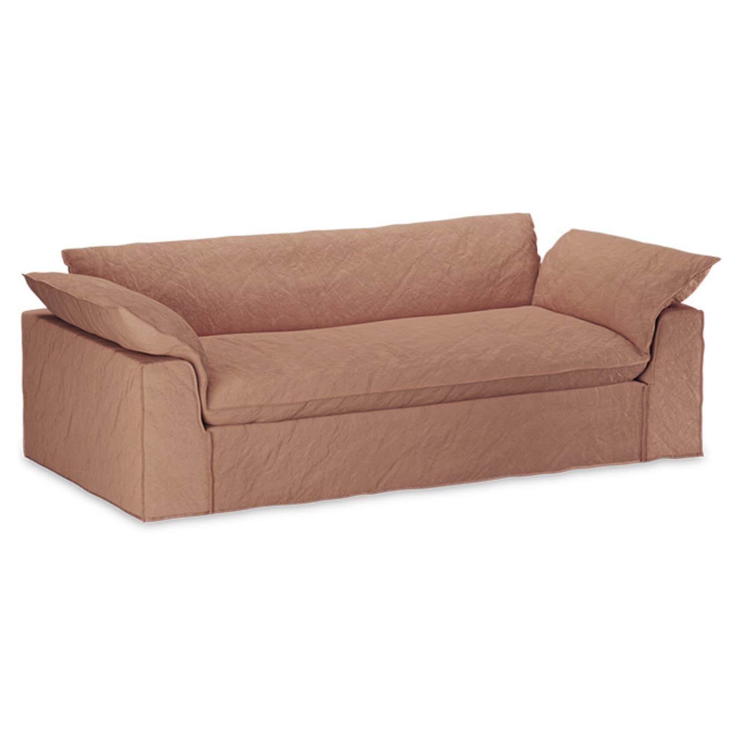 Nomad couch: 244cm, linen, dusty rose - Bilde 2