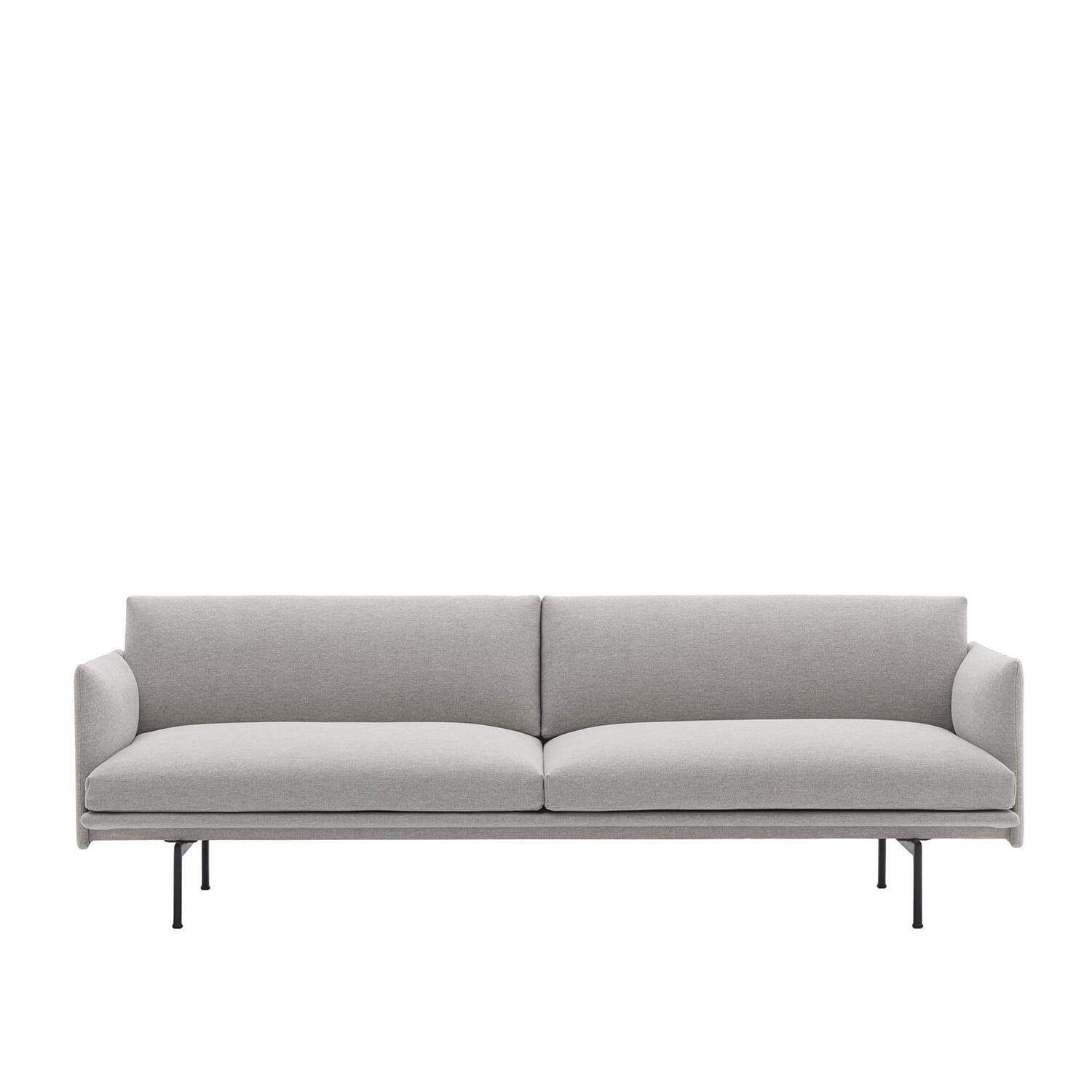 Outline Sofa 3 seter Stoff/Svart base - Hovedbilde