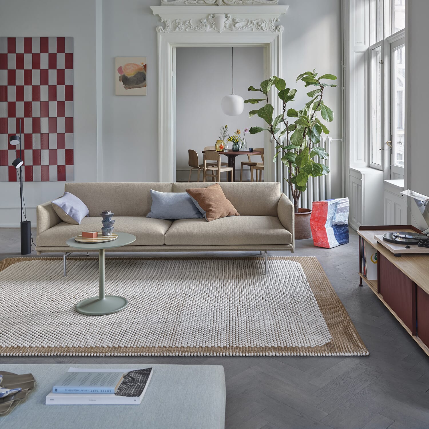 Pebble Rug Pale Burnt Orange - Bilde 2