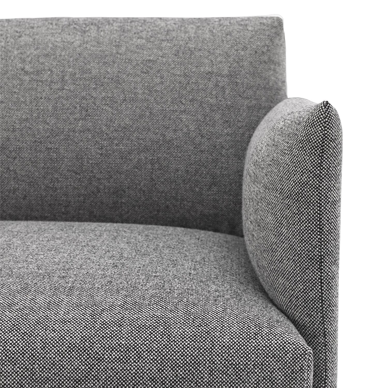 Outline Sofa 3 seter Stoff/Svart base - Bilde 6